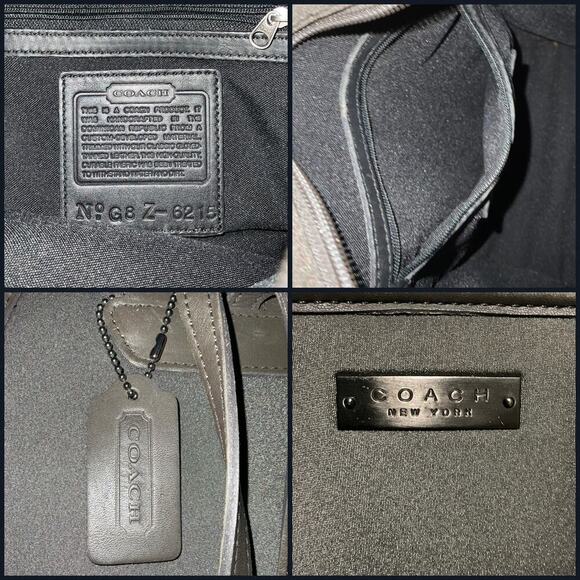 Coach Vintage 1998 Black Neoprene Leather Mini Backpack 6215 Coach Vintage Backpack Handbag Small Neoprene Leather Trim  main image 2